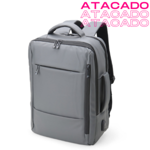 Kit 50 unid. Mochila Couro Sintético USB 23 Litros