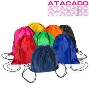 Kit 50 unid. Mochila Saco em Poliéster